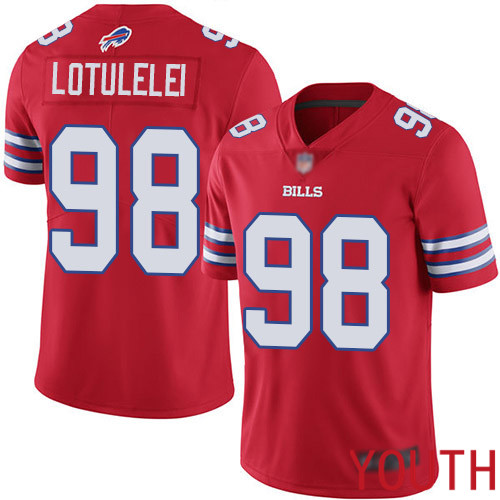 Youth Buffalo Bills #98 Star Lotulelei Limited Red Rush Vapor Untouchable NFL Jersey->youth nfl jersey->Youth Jersey